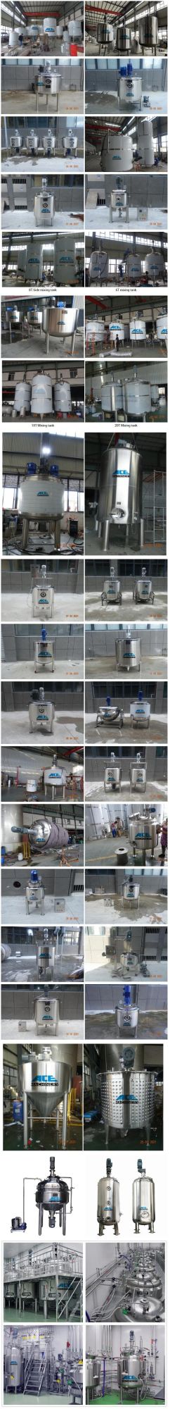 Best Price Stainless Steel Tank Sanitary Jacketed Storage Tank for Honey Milk Water Oil Chemical Liquid Storage Tank Reactor Agitator Mixer Tank Mixing Tank
