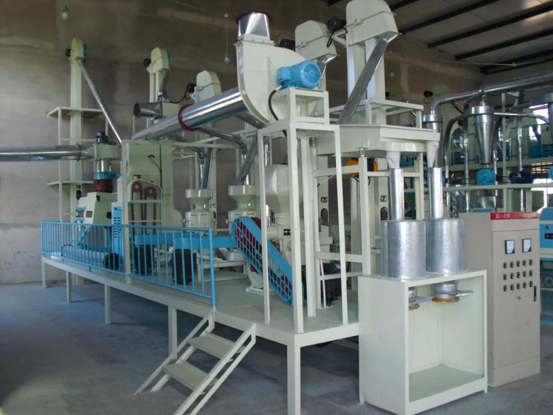 Complete Corn Maize Degerming Peeling Flour Grinding Milling Equipment with Packaging