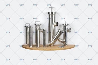 Food Grade Stainless Steel Angle Filter with Threaded End