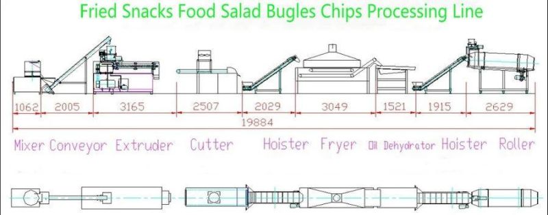 Corn Tortilla Doritos Chips Making Machine