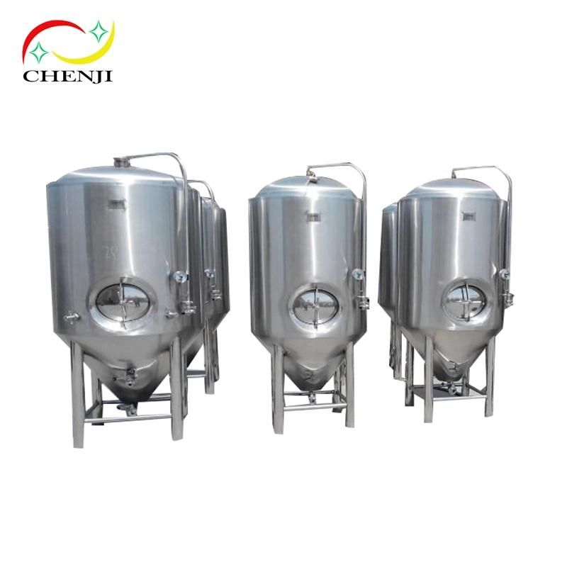 300L 400L 500L 600L 800L 1000L Customized OEM ODM Dimple Jacketed Insulated Yeast Beer Conical Cone Fermenting Fermenter