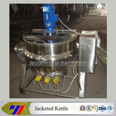 150L Sanitary Stainless Steel Eletrical Heating Cooking Tank Jacket Pot