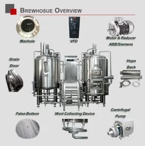Complete Brewery All in One Microbrewery Brewery System 500L Beer Brewing Equipment