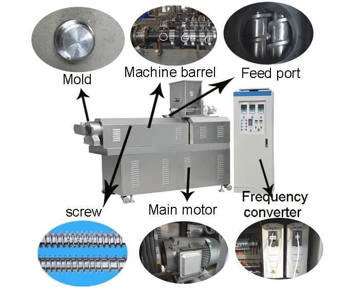 Twin Screw Extruder Industrial Rice Cereal Machine