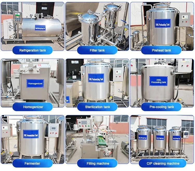 Food Grade Yogurt Production Line Small Scale Automatic Yogurt Making Machine