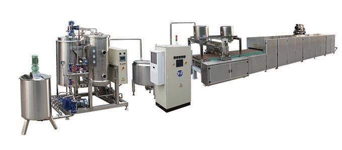 Jelly Production Depositing Line Candy Making Machinery for Filled Candies