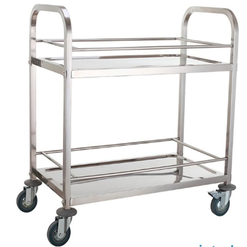 Factory Manufacturer Stainless Steel Tray Designs Room Service Trolley