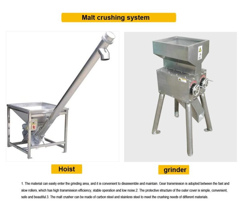 Food Grade Stainless Steel Beer Making Machine with Touch Screen Control