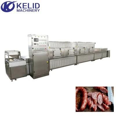 Tunnel - Belt Snacks Food Sausage Drying and Sterilization Machine