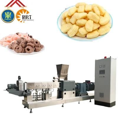 Automatic Slanty Cheese Puff Stick Corn Snack Manufacturing Extrusion Machine.