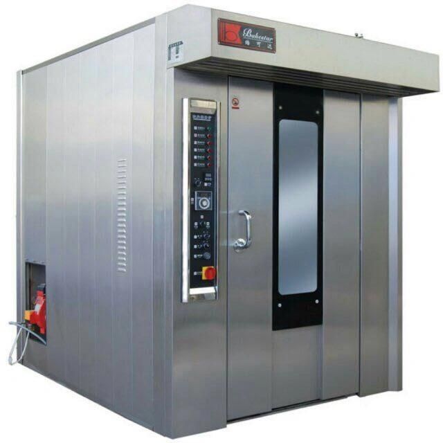 Kitchen Catering Bakery Equipment Commercial 32 Trays Baking Bread Electric Bread Rotary Rotating Rack Oven