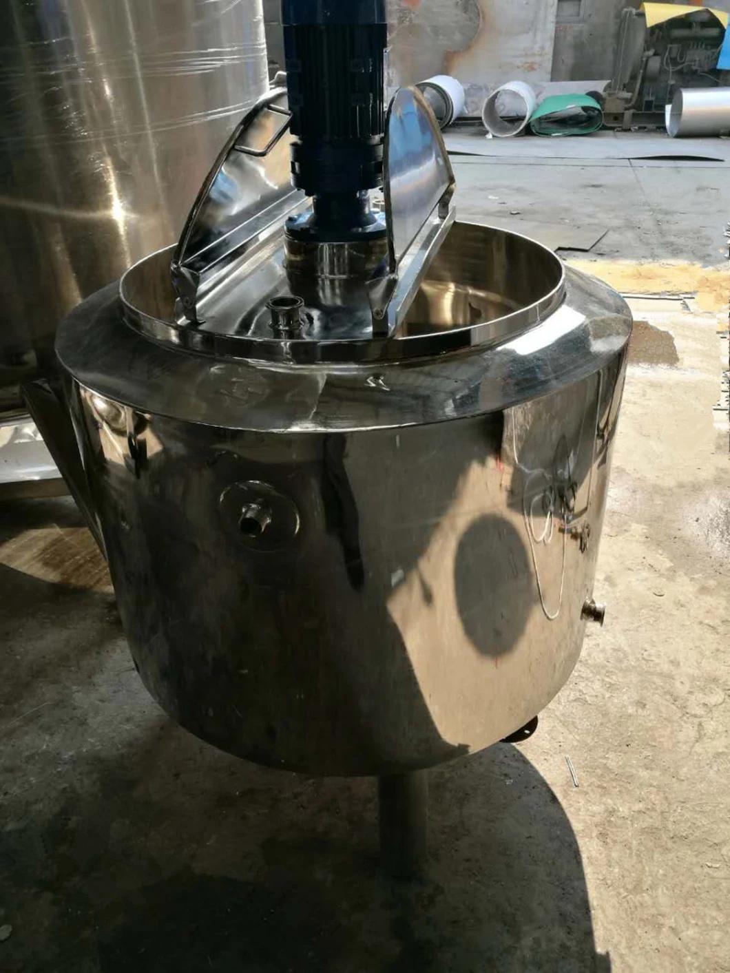 304 316 Stainless Steel Milk Mixing Reactor Tank for Food Industry