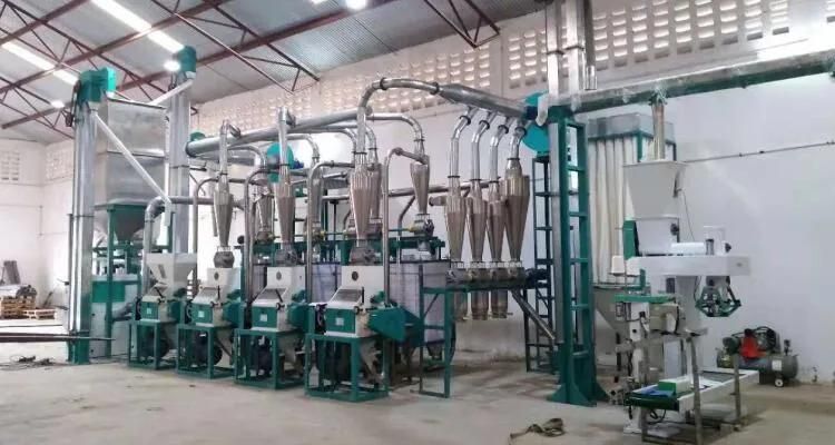 Automatic Maize Flour Milling Complete Plant Maize Mill Machine