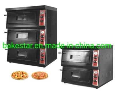 Two Deck Commercial Kitchen Bakery Equipment Electric Commercial Pizza Oven Timer, ...