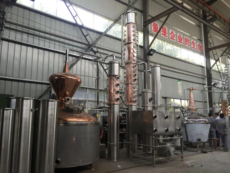 Moonshine Gin Rum Vodka Spirits Distill Alcohol Distillery Equipment with Boiler Condenser