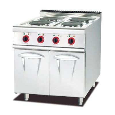 Electric Range with 4-Hot Plate &amp; Cabinet