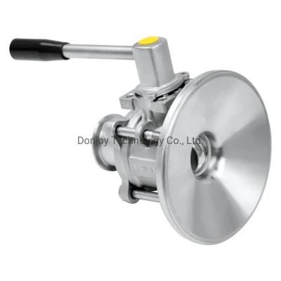 Donjoy Hygienic Tank Bottom Ball Valve with Handle