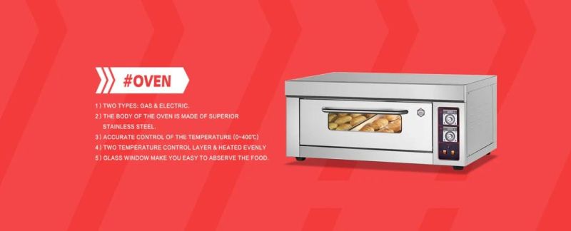 Commercial Industrial Bakery Gas Deck Pizza Bread Baking Oven