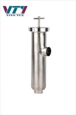 DIN Sanitary Food Grade Stainless Steel 90 Degree Filter with Welded End