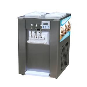 Multi Flavor Commercial Table Top Soft Ice Cream Machine with Precooling System