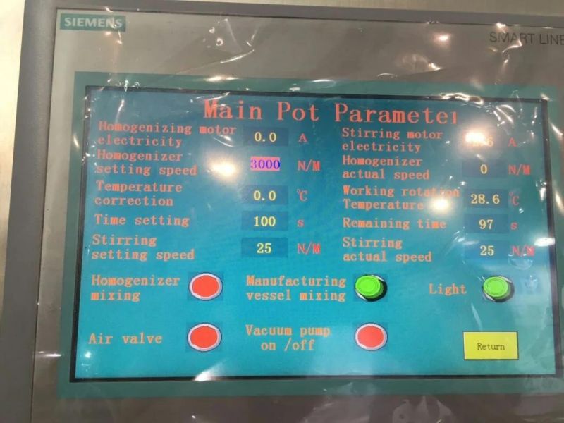 Fix-Type Vacuum Emulsifying Mixer