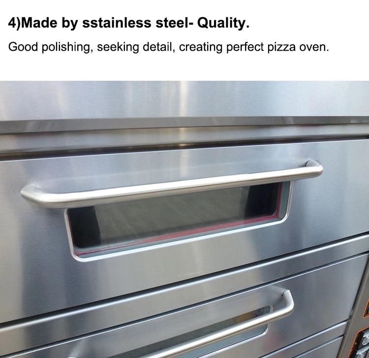 Hot Sale Single Three-Layers Gas Oven for Pizza