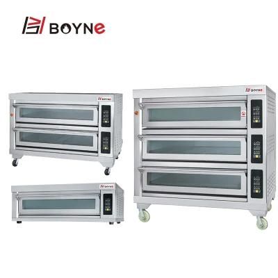 Hotel Kitchen Baking Three Deck Nine Trays Electric Oven