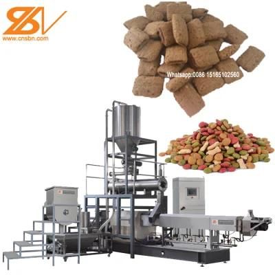 Romania 1tph Dry Dog Food Pellet Making Machine, Pet Food Extruder