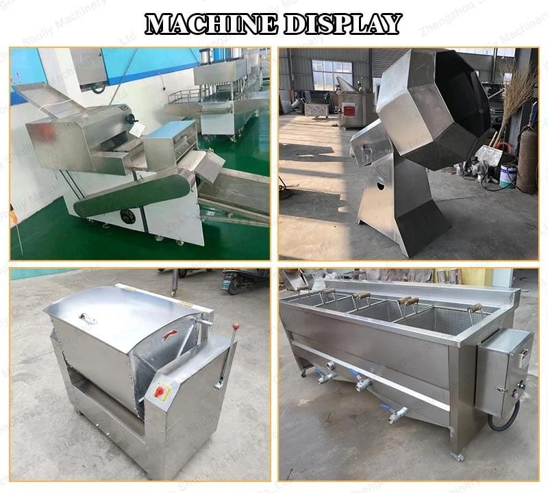 Automatic Chin Chin Cutting Frying Machine Chinchin Production Line