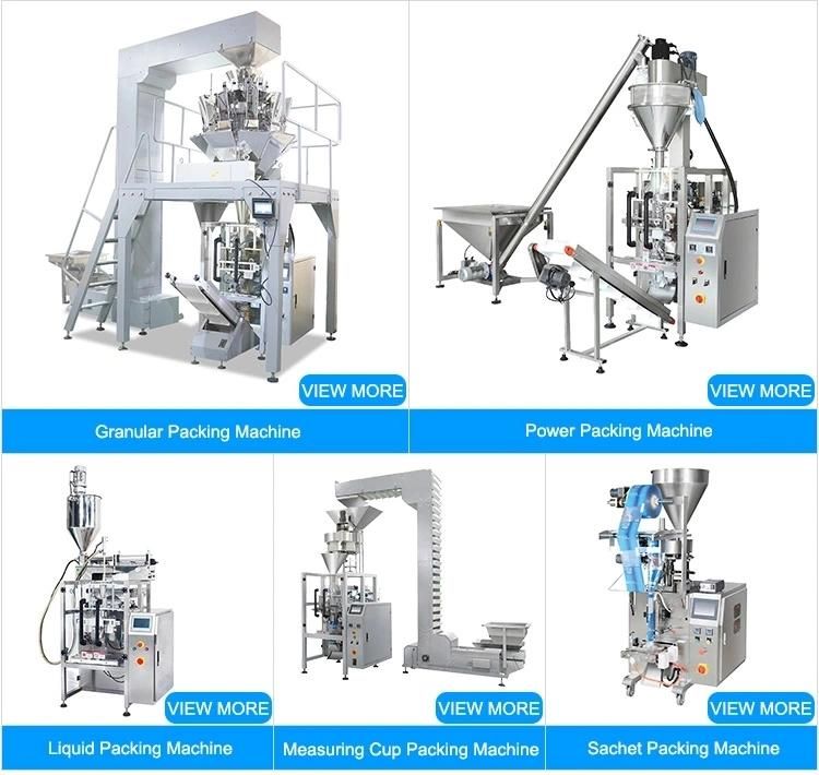 PLC Control Operation Fully Automatic Potato Chips Packaging Machine