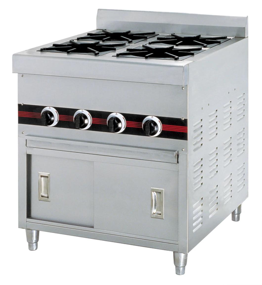 Wailaan Brand 6 Burners Gas Stove Cooker with Cabinet