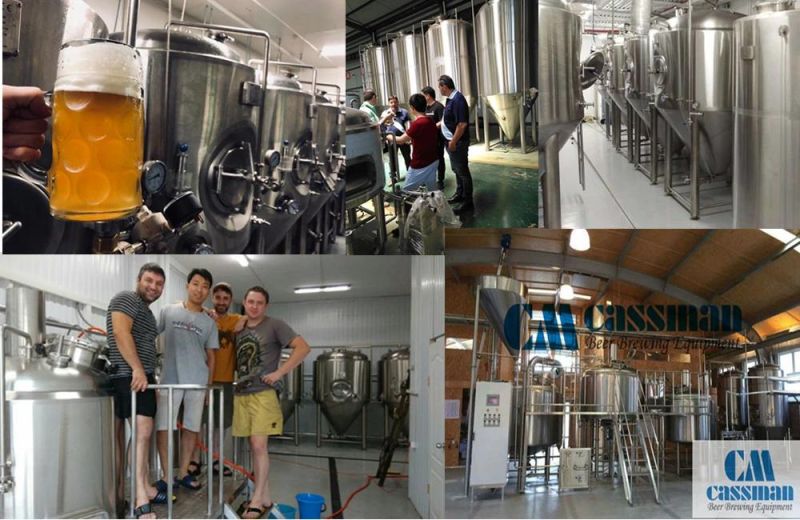 Cassman Customized 304 Stainless Steel Brewery System Fermentation Equipment Beer Making Line