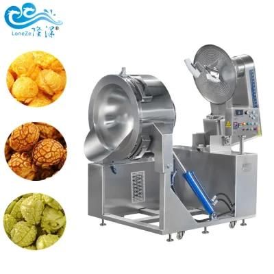 Industrial Electric Induction Commercial Popcorn Machine Direct Coating Caramel Popcorn ...