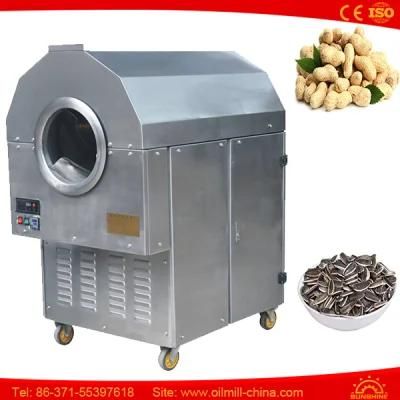 Macadamia Nut Drum Small Flax Seeds Commercial Roasting Machine