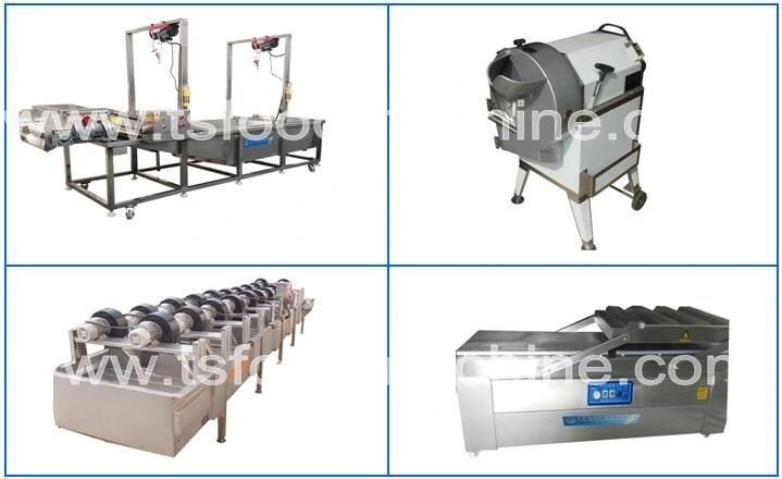 Fruit and Vegetable Processing Line with Washing Cutting Drying and Packing Machine