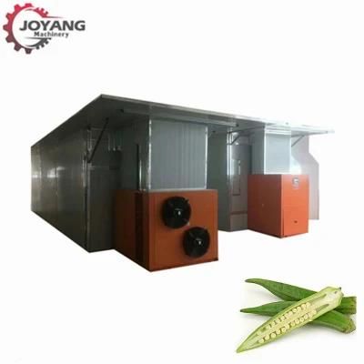 High Capacity 4 Tons / Batch Agricultural Product Gumbo Heat Pump Dryer Machine