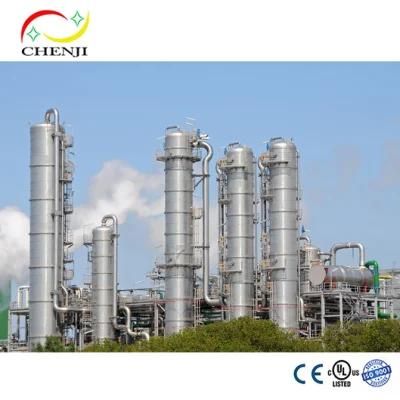 Cassava Corn Molasses Cane Sugar Crops 95%-99.9% Ethanol Distillation Tower