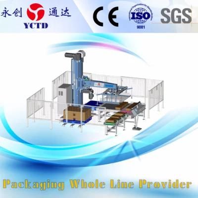 Good quality Carton Palletizing Machine for green tea juice beverage, drinks