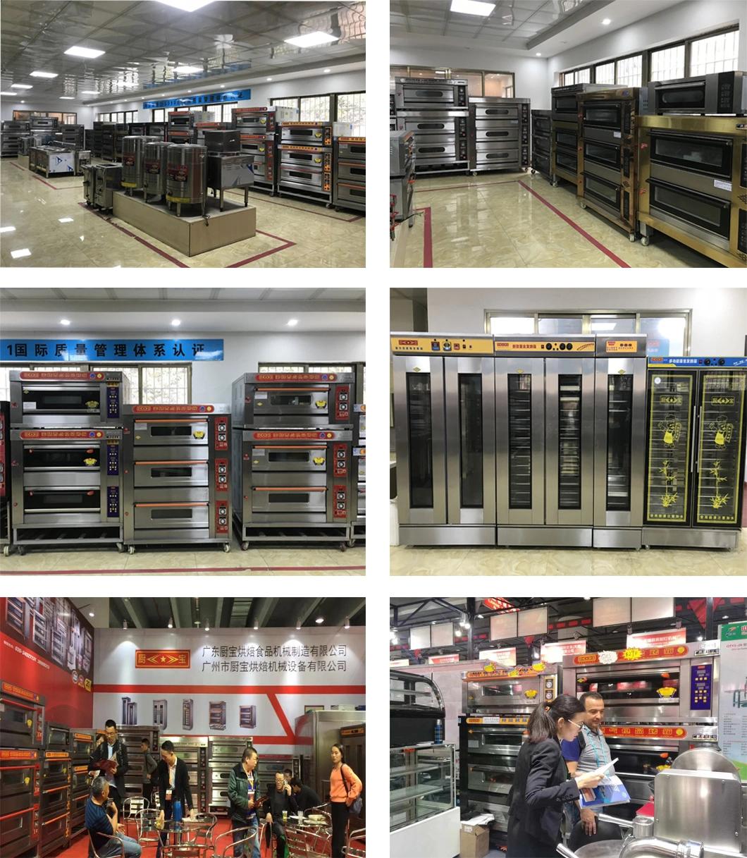 Commercial Kitchen 3 Deck 6 Trays Gas Oven for Restaurant Baking Machine Bakery Machinery Food Equipment