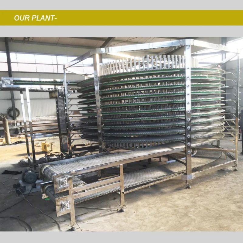 Stainless Steel Food Cooling Spiral Conveyor