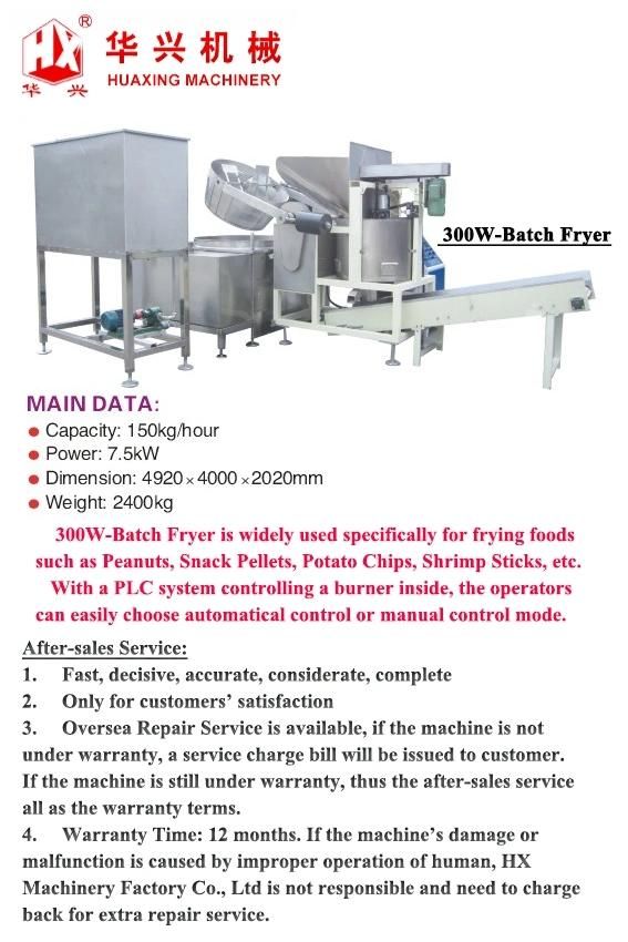 300W-Batch Fryer (Frying Peanut/Bean/Nut/Snack Food Machine)