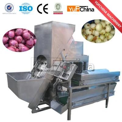 Stainless Steel 304 Dry Way Automatic Onion Peeling Machine