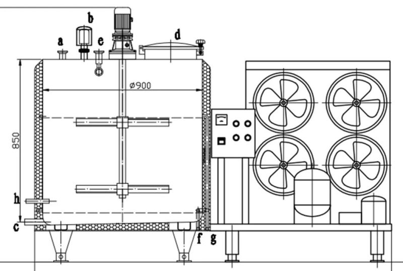 Small Huge Big Large Milk Storage Vat for Dairy Farm