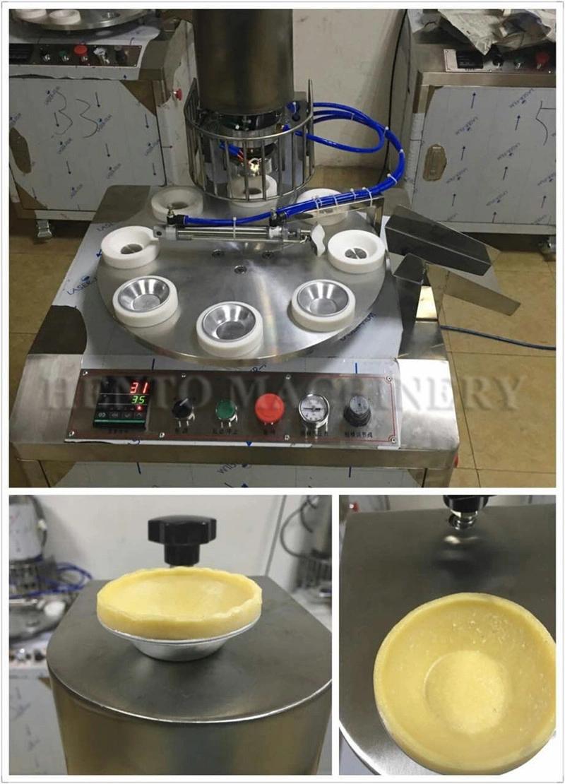 High Efficiency Pineapple Tart Making Machine / Egg Tart Machine Press / Mold Shape Egg Tart Skin Machine Price
