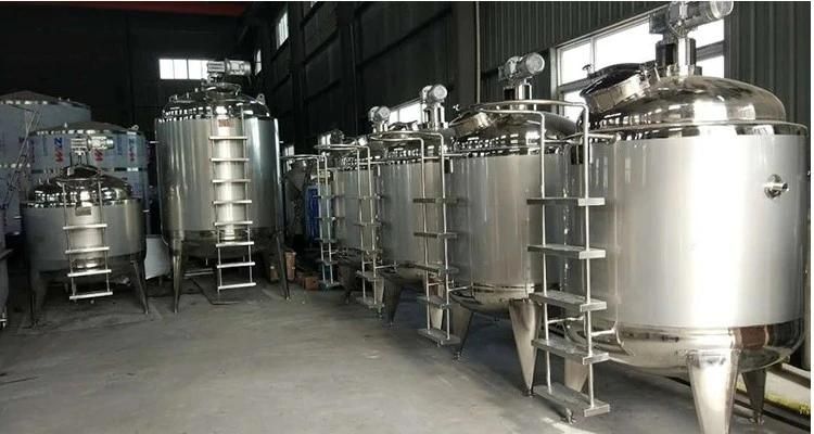 Insulated Jacket Stainless Steel Steam Heating Electric Heat Soymilk Mixing Tank Price