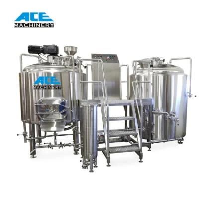 Best Price Sanitary Stainless Steel 100L 200L 300L 400L 500L All in One Brew Kettle