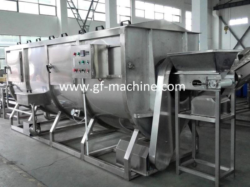 500kg/H High Efficiency Spiral Blancher for Food Processing Machine