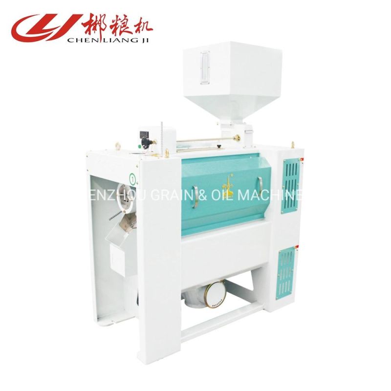 Clj Brand New Horizontal Emery Roller Low Broken Rate Rice Whitener Mnsw30df Small Output Rice Machine