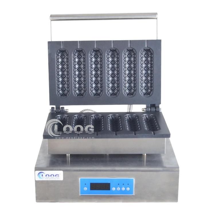 Hot Sales Digital Snack Shop Waffle Maker Restaurant Kitchen Equipment Lolly Muffin Hot Dog Stick Belgian Waffle Corndog Machine