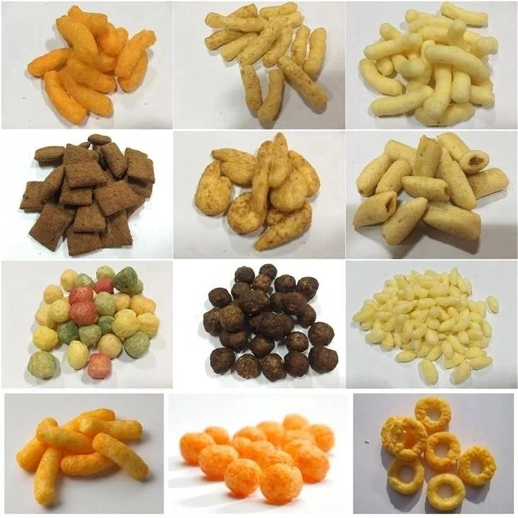 Automatic Crispy Corn Flakes Breakfast Cereal Production Line Snack Food Extruder Machine